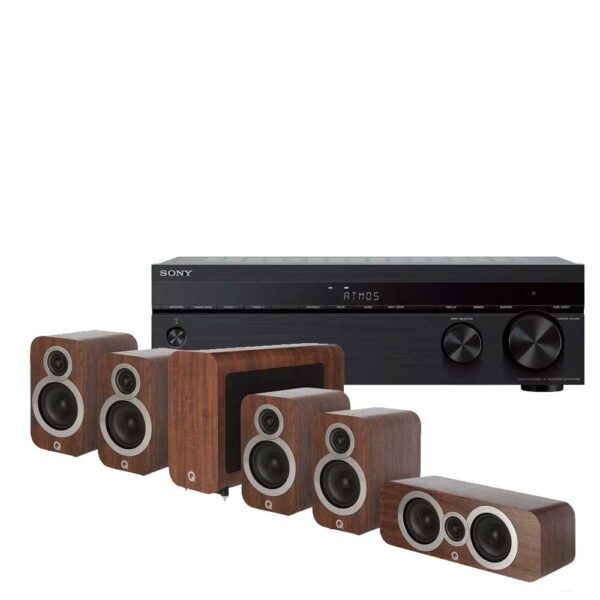 Sony STR-DH790 7.2ch Home Theatre AV Receiver + Q Acoustics 3010i Cinema Pack – English Walnut Amplifiers / Receivers from LEConcepts
