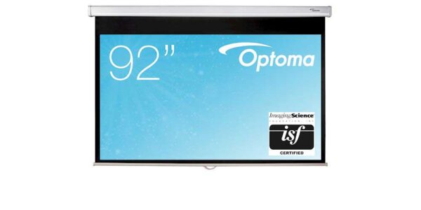 Optoma DS-9092PWC 92 inch Manual Pull Down Projector Screen