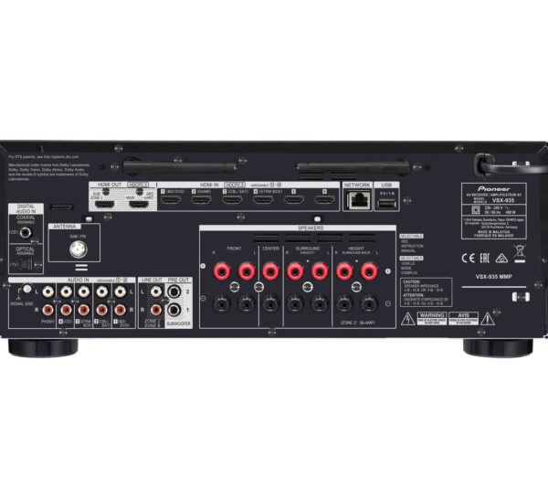 Pioneer VSX-935 7.2-ch Network AV Receiver – Black – SAVE £100 Amplifiers / Receivers from LEConcepts