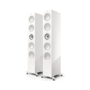 KEF R Series R11 Meta Stereo Pair – Gloss White Speakers from LEConcepts