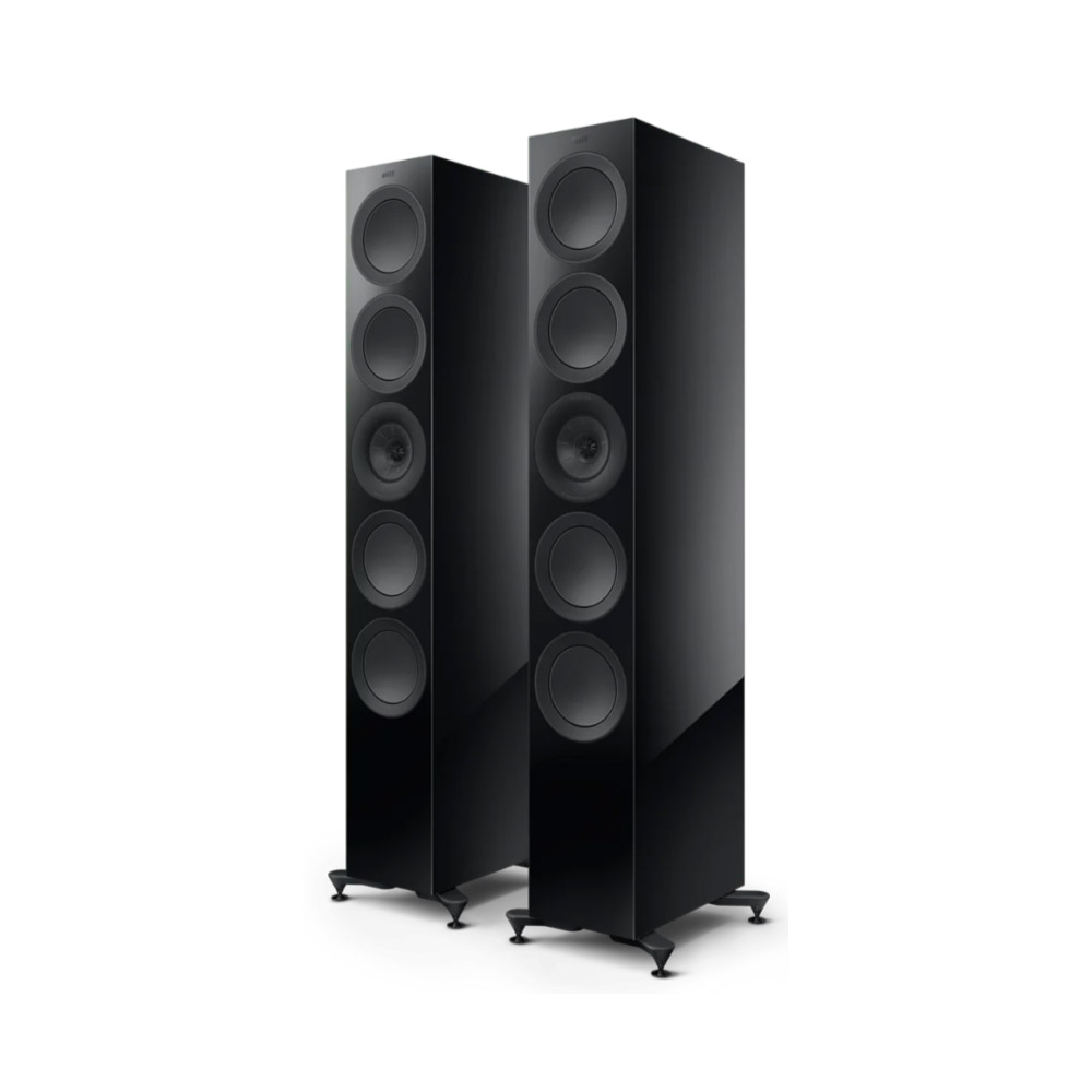 KEF R Series R11 Meta Stereo Pair – Gloss Black Speakers from LEConcepts KEF R Series R11 Meta Stereo Pair - Gloss Black
