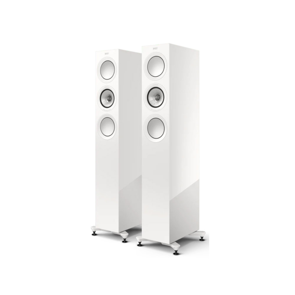 KEF R Series R5 Meta Stereo Pair – Gloss White Speakers from LEConcepts KEF R Series R5 Meta Stereo Pair - Gloss White