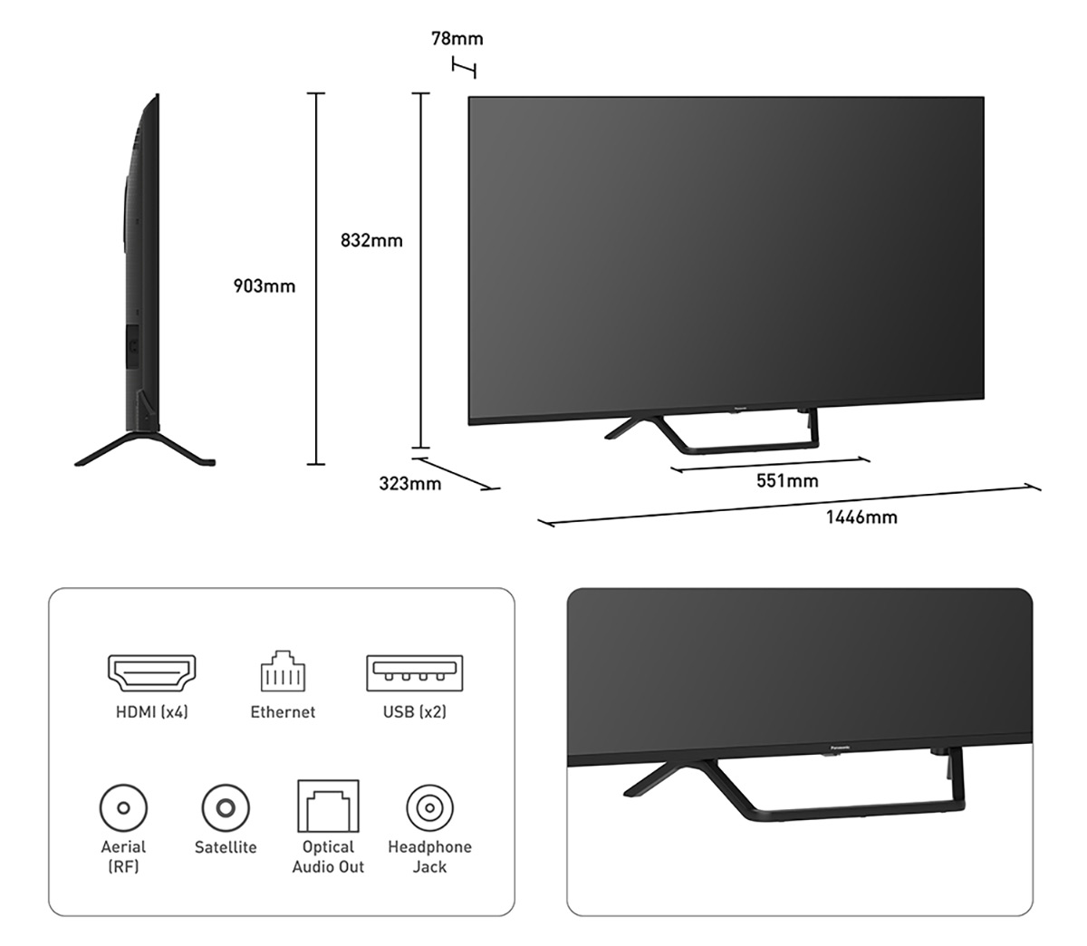 Panasonic TV-65W95BEB 65 inch Ultra HD 4K HDR Mini LED Fire TV – SAVE £100 and £200 CashBack LED 4K TVs from LEConcepts Panasonic TV-65W95BEB 65 inch Ultra HD 4K HDR Mini LED Fire TV - SAVE £100 and £200 CashBack - Image 2