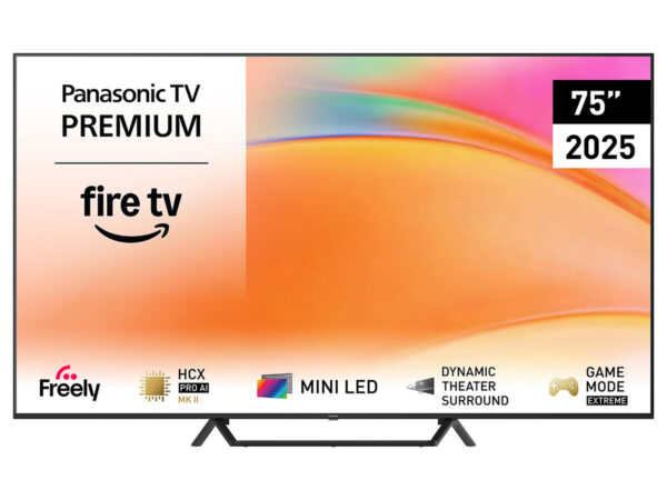 Panasonic TV-75W95BEB 75 inch Ultra HD 4K HDR Mini LED Fire TV - SAVE £100 and £300 CashBack