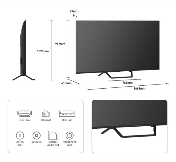 Panasonic TV-75W95BEB 75 inch Ultra HD 4K HDR Mini LED Fire TV - SAVE £100 and £300 CashBack - Image 2