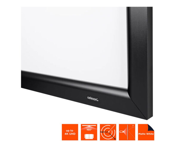 Celexon 16:9 Home Cinema Fixed Frame Screen 240 x 135 cm 108 inch - Image 5