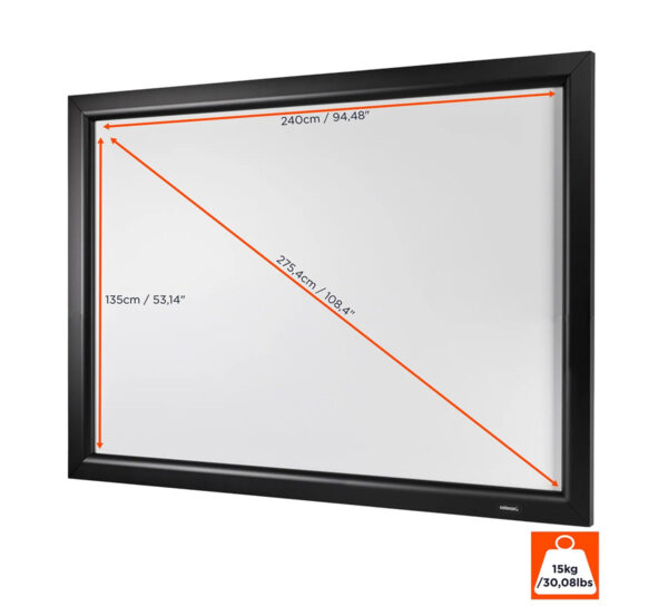 Celexon 16:9 Home Cinema Fixed Frame Screen 240 x 135 cm 108 inch - Image 4
