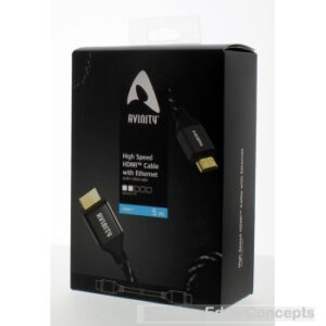 Hama Avinity High Speed HDMI Cable, Plug-Plug, Fabric, gold-plated, Ethernet, 5.0 m HDMI-Cable