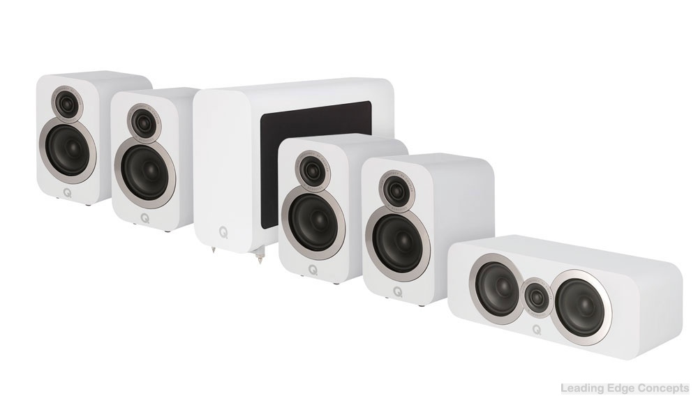 Q Acoustics 3010i Cinema Pack – Arctic White – SAVE £100 Speakers from LEConcepts Q Acoustics 3010i Cinema Pack - Arctic White - SAVE £100