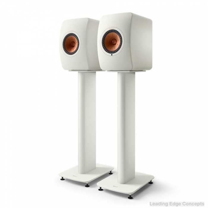 KEF S2 Floor Stand pair – Mineral White Accessories from LEConcepts KEF S2 Floor Stand pair - Mineral White