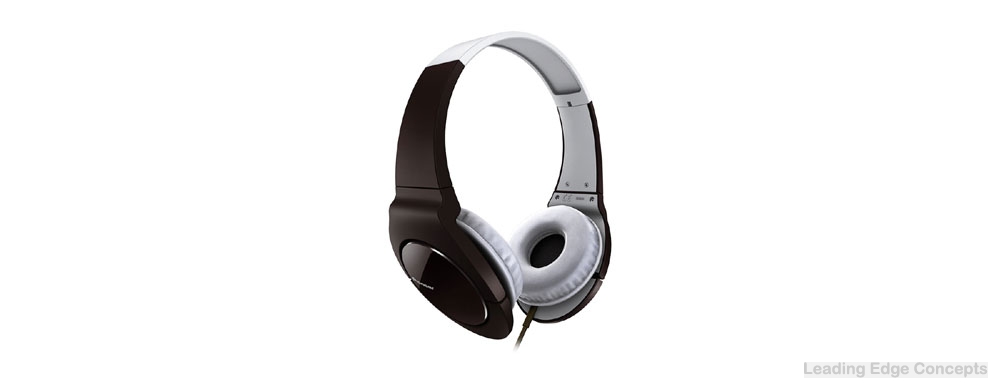 Pioneer SE-MJ721-T Brown/White Club Experience Headphones