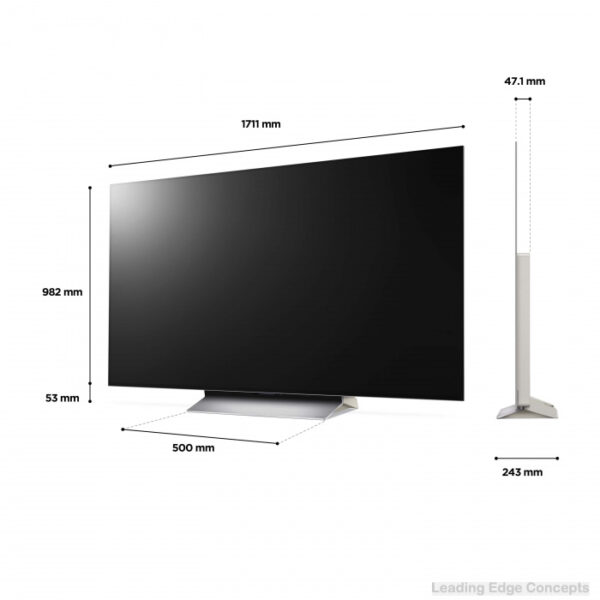 LG OLED77C26LA 77 inch 4K Smart OLED TV 2022 Range